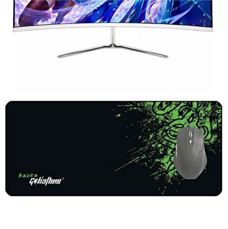 BUFFER® 90x40 Mouse Pad Gaming Oyuncu Gamer Kaymaz Taban Büyük Boy Ofis Tipi Fare Altlığı