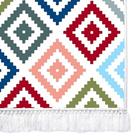 Dekoreko İnci Halı Dijital Saçaklı 1891