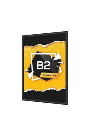 Alüminyum Açılır Kapanır Çerçeve Gönye Köşe - B2 - 50x70 cm - Siyah - 25mm