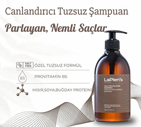 Tüm Saç Tipleri Için Tuzsuz Bakım Şampuanı, Dengeleyici, Arındırıcı,canlandırıcı, Nemlendirici 500ml