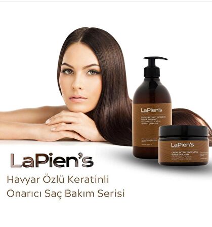 Havyar Özlü Keratinli Onarıcı Şampuan 500 Ml Saç Maskesi 300 Ml