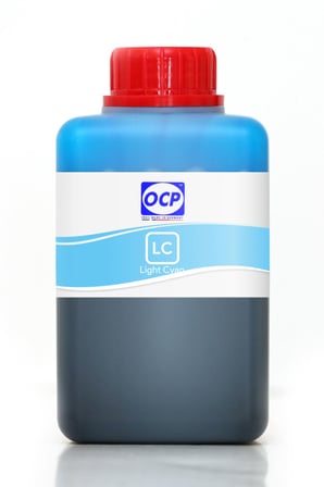 OCP Epson Stylus Photo R265 Uyumlu Yazıcı Mürekkebi 500ml LC Light Cyan Açık Mavi Dye