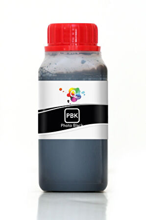 QC Epson Pro 9800 Uyumlu Yazıcı Mürekkebi 250ml PBK Photo Black Foto Siyah Pigment