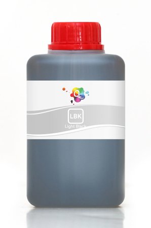 QC Epson SureColor SC P5000 Violet Spectro Uyumlu Yazıcı Mürekkebi 500ml LBK Light Black Açık Siyah Pigment