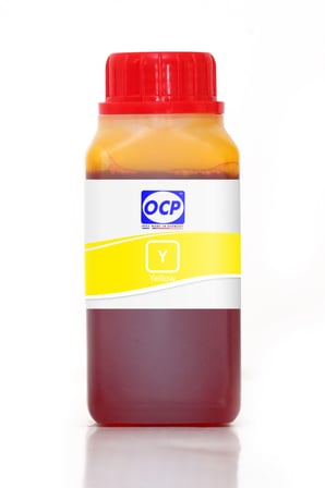 OCP HP Photosmart B110b Wireless e-All-in-One Serisi Uyumlu Yazıcı Mürekkebi 250ml Y Yellow Sarı Dye