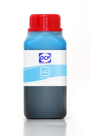 OCP HP Photosmart C6150 Uyumlu Yazıcı Mürekkebi 250ml LC Light Cyan Açık Mavi Dye