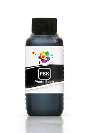 QC HP Designjet T1300 44 Inch Uyumlu Yazıcı Mürekkebi 100ml PBK Photo Black Foto Siyah Dye