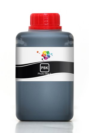 QC HP Designjet T2300 Uyumlu Yazıcı Mürekkebi 500ml PBK Photo Black Foto Siyah Dye