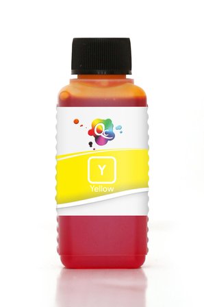 QC HP Envy 4511 All-in-One Uyumlu Yazıcı Mürekkebi 100ml Y Yellow Sarı Dye