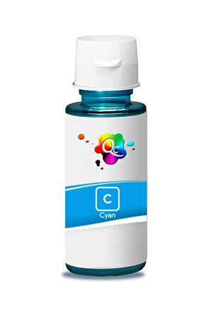 QC HP Smart Tank Plus 570 Uyumlu Yazıcı Mürekkebi 70ml C Cyan Mavi Dye