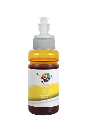 QC Epson EcoTank L3250 Uyumlu Yazıcı Mürekkebi 70ml Y Yellow Sarı Dye