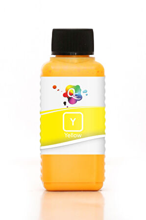 QC Epson SureColor SC F100 Uyumlu Süblimasyon Mürekkep 100ml Y DS Yellow Sarı