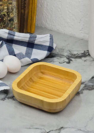 Bambu Kase Seti - 4lü Kase Takımı - 260 ML, 14 CM - 4 Parça