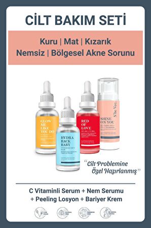 KURU | MAT | KIZARIK | NEMSİZ | BÖLGESEL AKNE SORUNU SET-113 