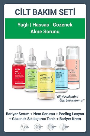 YAĞLI | HASSAS | GÖZENEK | AKNE SORUNU SET-118 