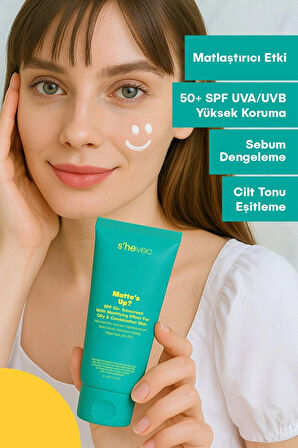 Matte's Up? - SPF 50+ Yağlı ve Karma Ciltler İçin Matlaştırıcı Etkili Güneş Kremi