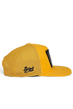  Hip Hop Kids Aslan Logolu Sarı Çocuk Trucker Şapka