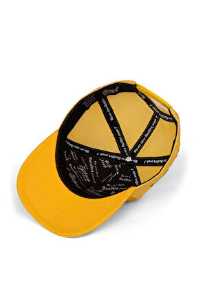  Hip Hop Kids Aslan Logolu Sarı Çocuk Trucker Şapka