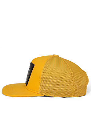  Hip Hop Kids Aslan Logolu Sarı Çocuk Trucker Şapka