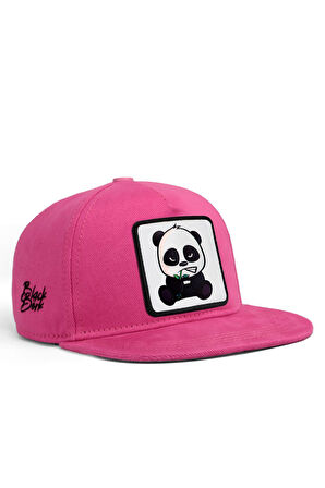  Hip Hop Kids Panda Logolu Pembe Çocuk Beyzbol Şapka
