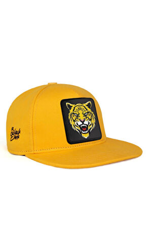  Hip Hop Kids Kaplan Logolu Sarı Çocuk Beyzbol Şapka