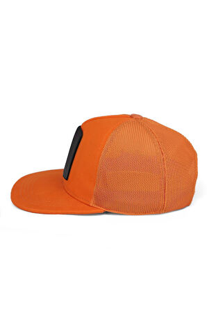  Hip Hop Kids Aslan Logolu Turuncu Çocuk Trucker Şapka