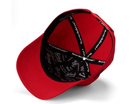 BlackBörk V1 Baseball 7 Numara - 4 Kod Logolu Unisex Kırmızı Şapka (Cap)