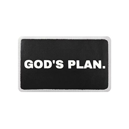 V2  God's Plan - 1sb Kod Logolu Unisex Siyah Bench (Patch)