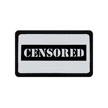 V2  Censored - 1bs Kod Logolu Unisex Beyaz Bench (Patch)