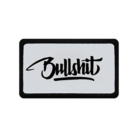 V2  Bullshit - 1bs Kod Logolu Unisex Beyaz Bench (Patch)