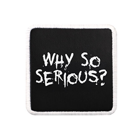 V1 Why So Serious - 1sb Kod Logolu Unisex Siyah-Beyaz Bench (Patch)