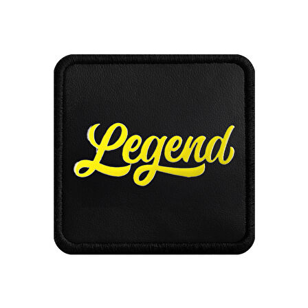 V1 Legend - 2 Kod Logolu Unisex Siyah Bench (Patch)