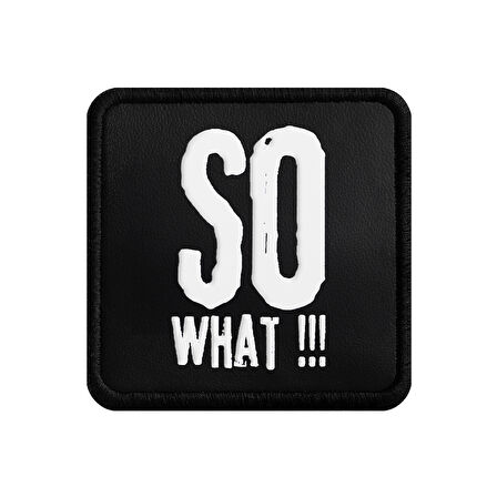 V1 So What - 2 Kod Logolu Unisex Siyah Bench (Patch)