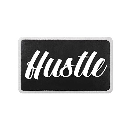 V2  Hustle - 2sb Kod Logolu Unisex Siyah Bench (Patch)