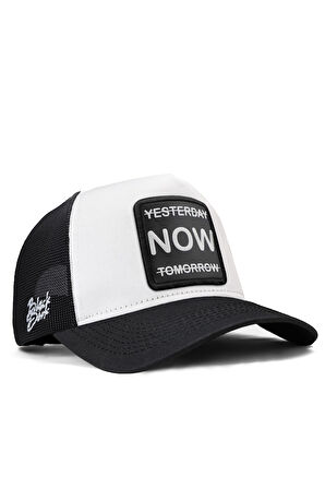  Yesterday Now Tomorrow Siyah-Beyaz Trucker Şapka
