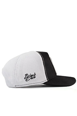  Cordura Black Logolu Siyah-Beyaz Trucker Şapka