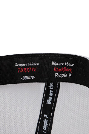  Cordura Not Today Logolu Siyah-Beyaz Trucker Şapka