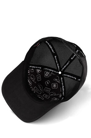  Limited Edition Logolu Siyah Trucker Şapka