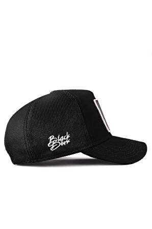  Kurt Logolu Siyah Trucker Şapka