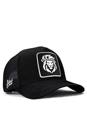  Aslan Logolu Siyah Trucker Şapka