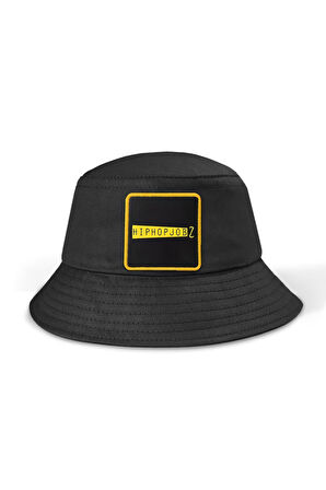  Bucket Hip Hop Jobz Logolu Siyah Şapka