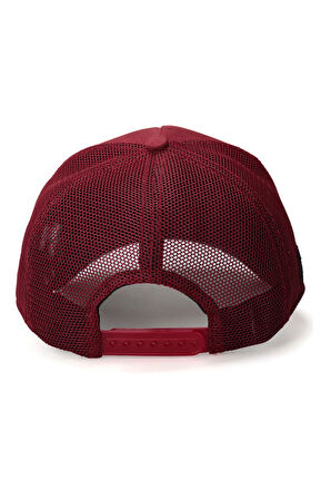  Tilki Logolu Bordo Trucker Şapka