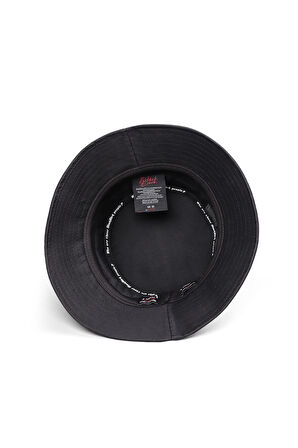 Bucket Yesterday Now Tomorrow Logolu Siyah Şapka