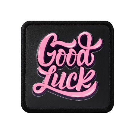 V1 Good Luck - 1 Kod Logolu Unisex Siyah Bench (Patch)