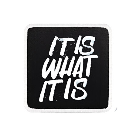 V1 It is What It is - 1 Kod Logolu Unisex Siyah-Beyaz Bench (Patch)