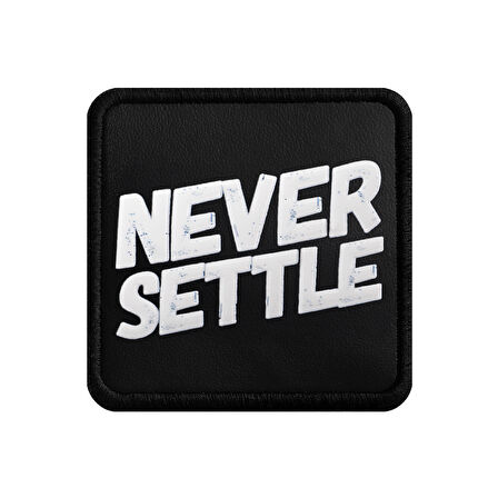 V1  Never Settle - 1ss Kod Logolu Unisex Siyah-Siyah Bench (Patch)