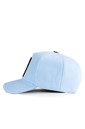  Hustle Logolu Buz Mavi Beyzbol Şapka