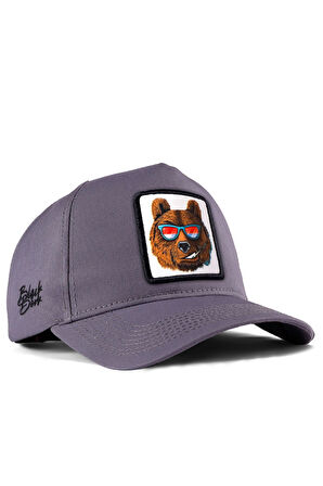  Ayı Logolu Gri Beyzbol Şapka