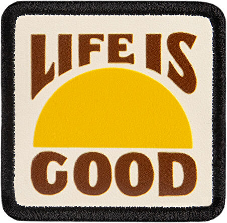 V1  Life is Good - 1BS Kod Logolu Unisex Beyaz- Siyah Bench (Patch)