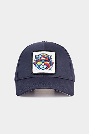  Six Kedi Logolu Lacivert Beyzbol Şapka